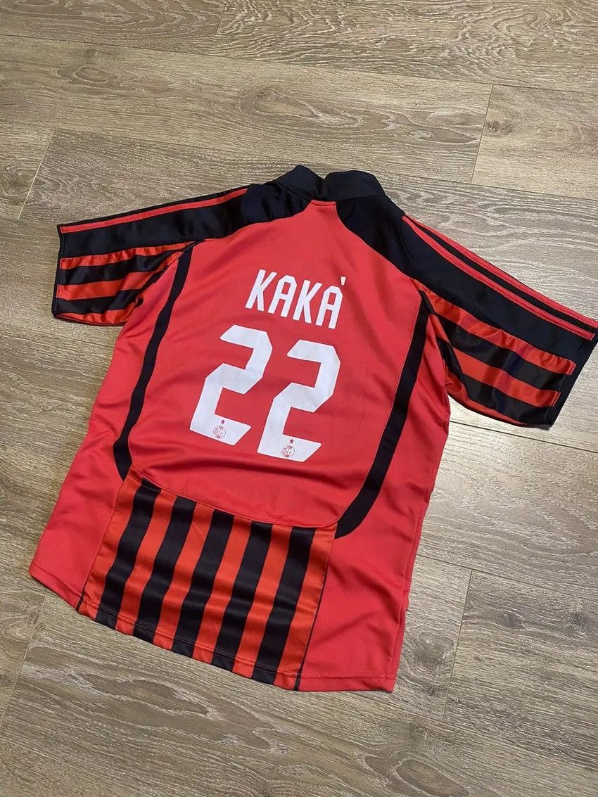 Adidas × Vintage Vintage 2007-2008 AC Milan KAKA Home Soccer Football Jersey Size US XL / EU 56 / 4 - 9 Thumbnail
