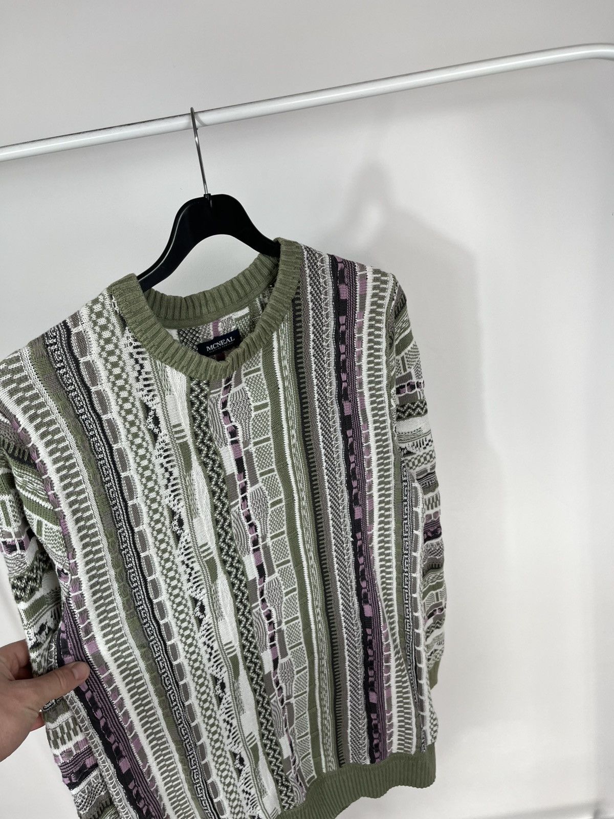 Other Vintage 3D Knit Pattern Sweater Textured Jumper Size L Size US L / EU 52-54 / 3 - 6 Thumbnail