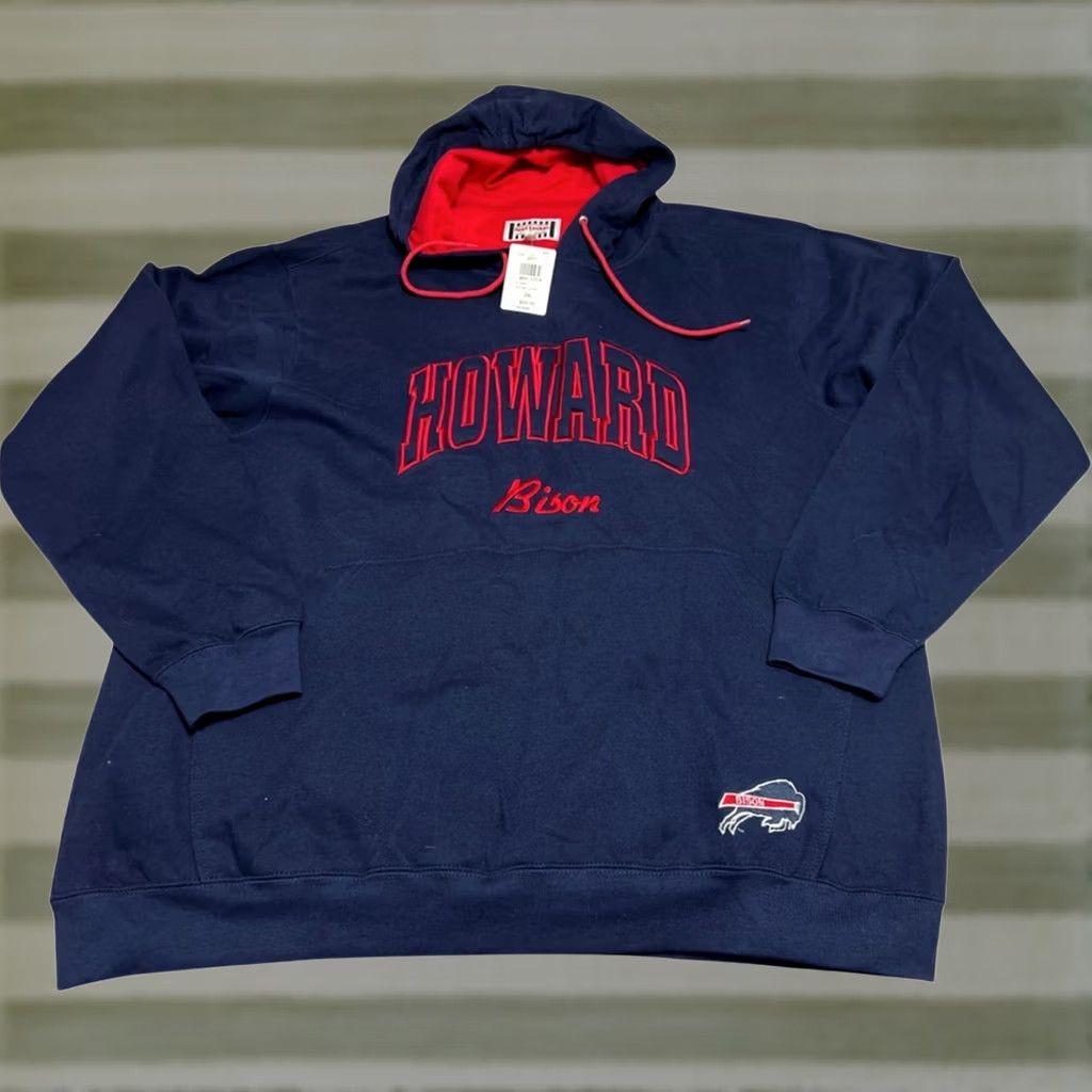 Vintage VINTAGE Foot Locker Howard Bison Campus Pullover Hoodie XXL Embroidered Men’s Size US XXL / EU 58 / 5 - 1 Thumbnail