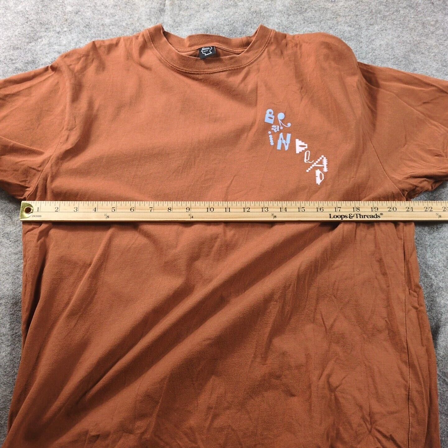 Brain Dead Brain Dead M Graphic T-Shirt Dark Orange SS Logo Streetwear Size US M / EU 48-50 / 2 - 5 Thumbnail
