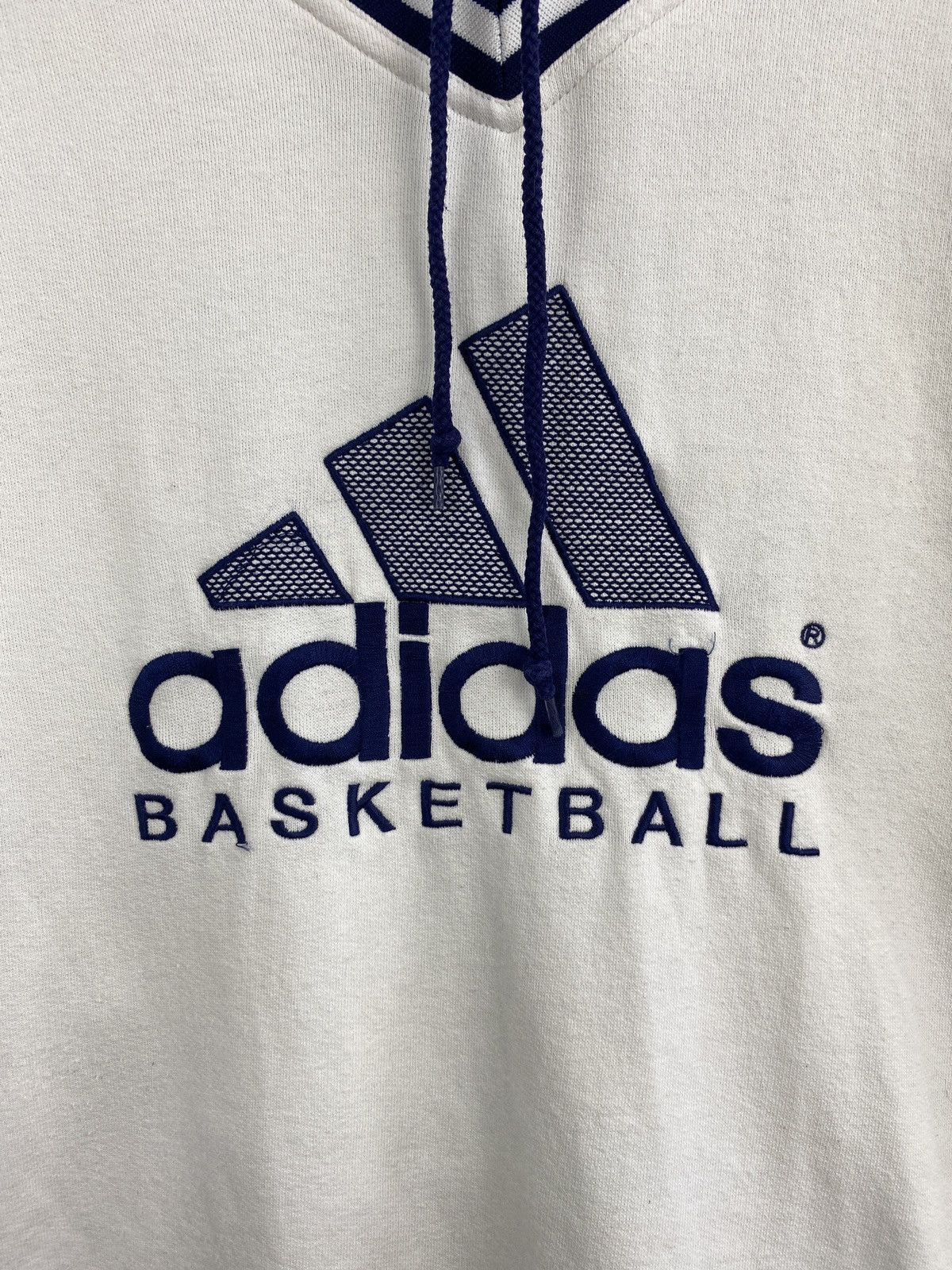 Adidas 🏀 Vintage 90s Adidas Basketball Hoodie Rare Retro Hype Y2K Size US L / EU 52-54 / 3 - 4 Thumbnail