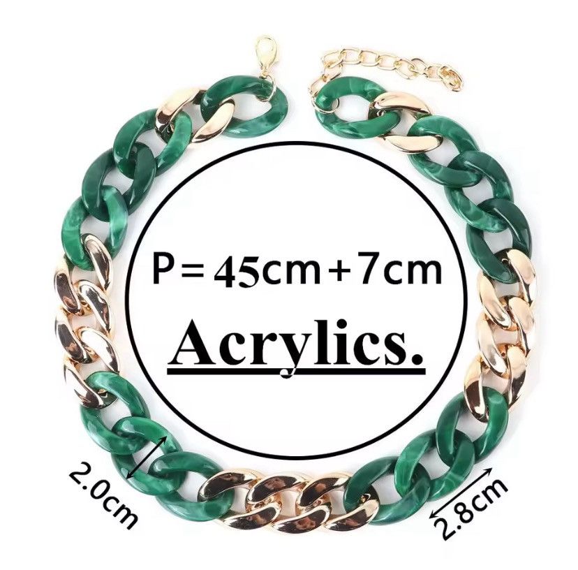 Other CCB Acrylic Chain Choker Necklace Size ONE SIZE - 3 Thumbnail