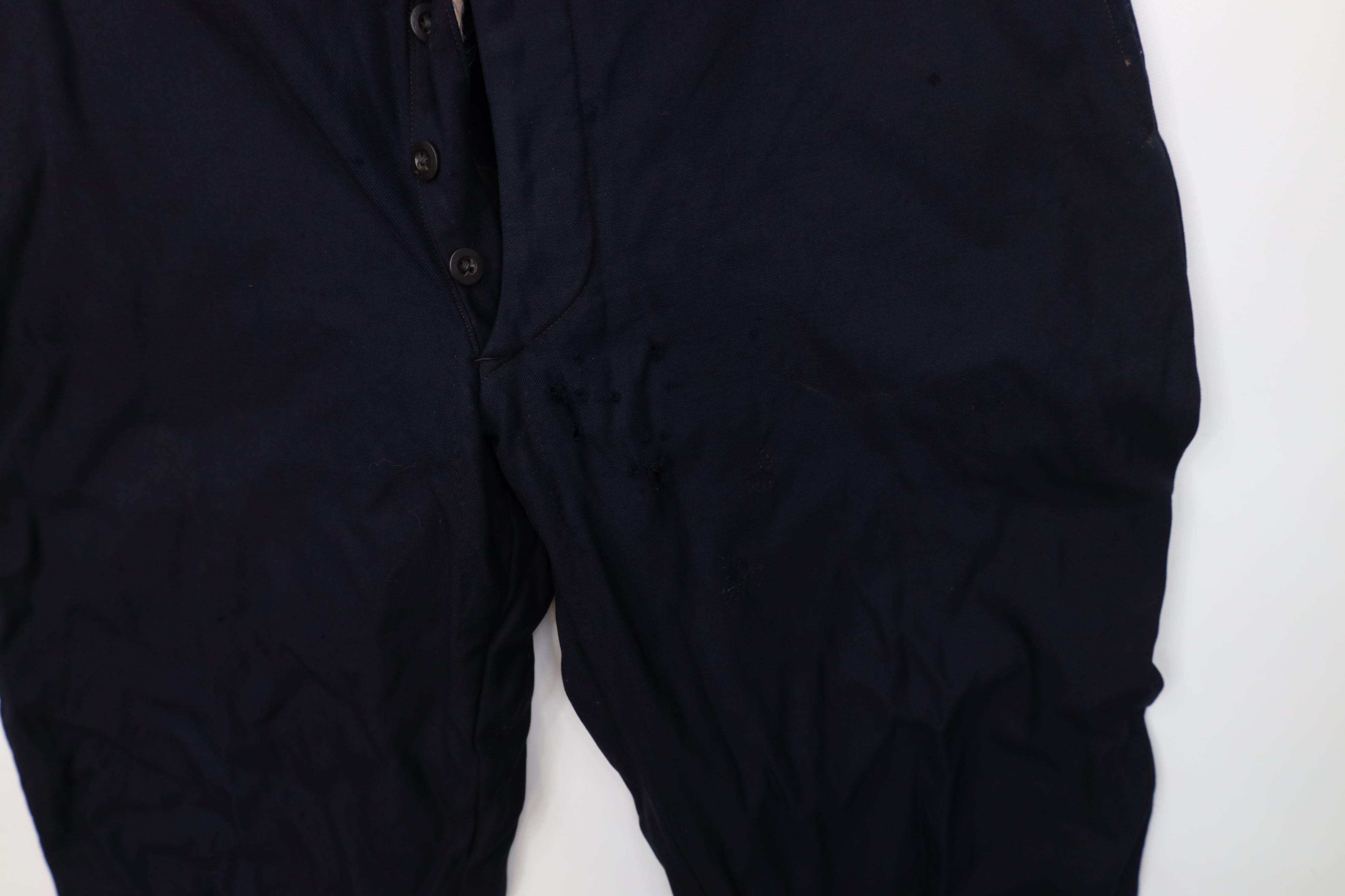 Vintage Vintage Early 1900s Button Fly Wool Gabardine Buckle Pants Size US 30 / EU 46 - 7 Thumbnail