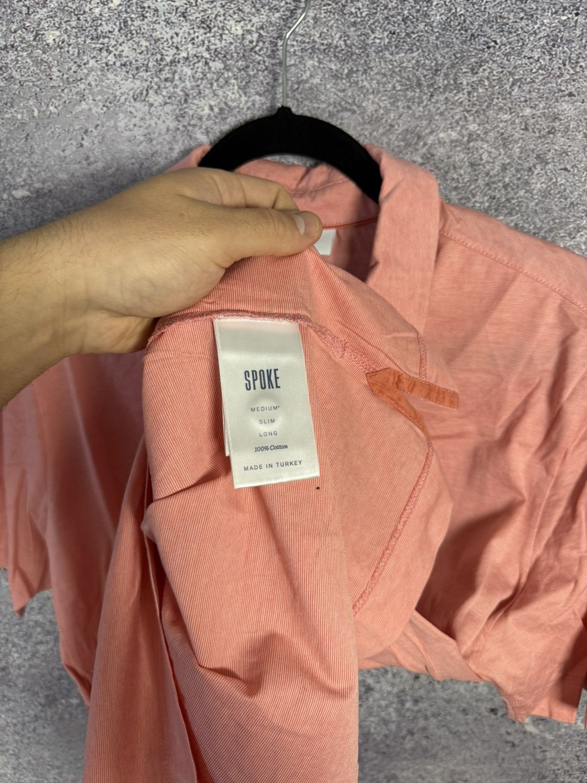 SPOKE Spoke London Polo Shirt Mens Rose Collar Stripes M size Size US M / EU 48-50 / 2 - 9 Thumbnail