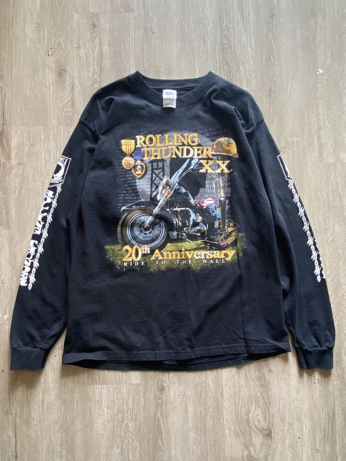 Vintage Vintage Rolling Thunder 20th Anniversary Long Sleeve Tee Size US L / EU 52-54 / 3 - 1 Thumbnail