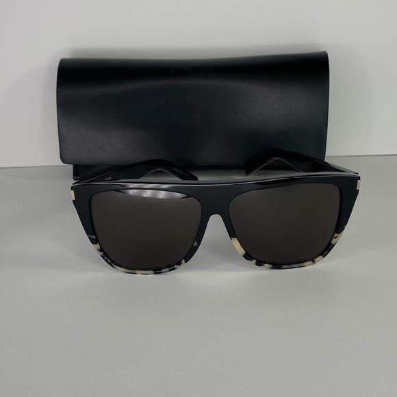 Yves Saint Laurent New - YVES SAINT LAURENT SL1-026-59 59MM Oversized Square Su Size ONE SIZE - 4 Thumbnail