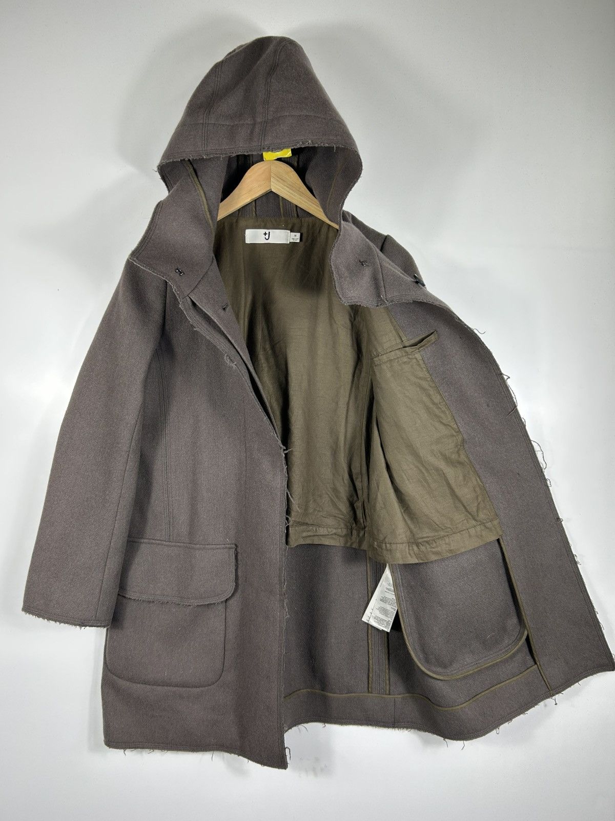 Japanese Brand × Jil Sander × Uniqlo 🔥Jil Sander Uniqlo UK Wool Hooded Button Jacket Size M / US 6-8 / IT 42-44 - 8 Thumbnail