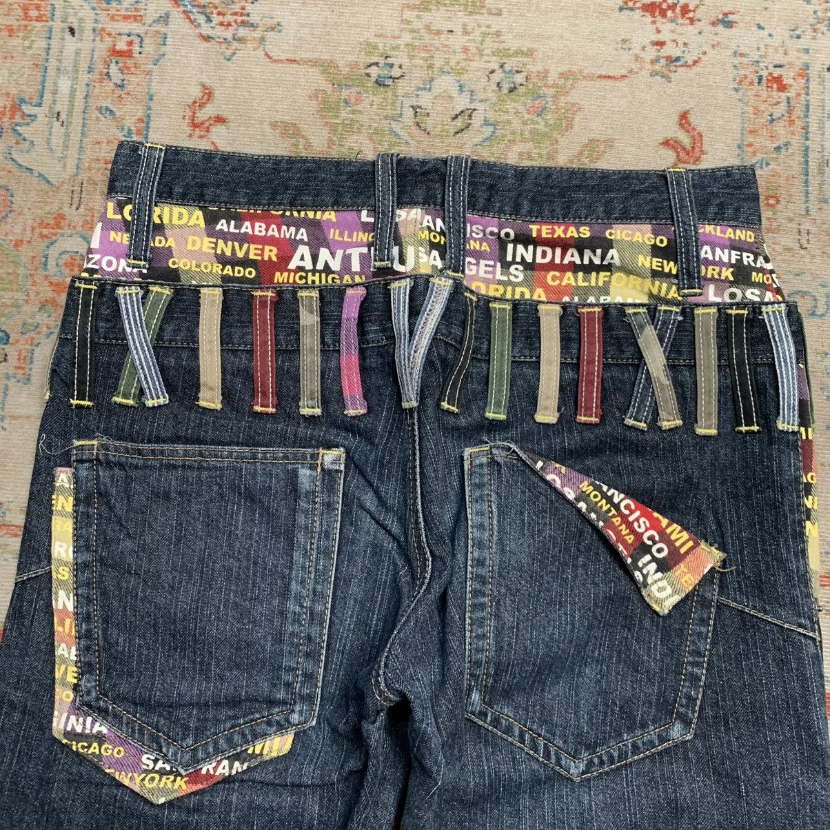 Japanese Brand Antfui Double Waist Dark Blue Jeans Regular Fit Size US 30 / EU 46 - 13 Thumbnail