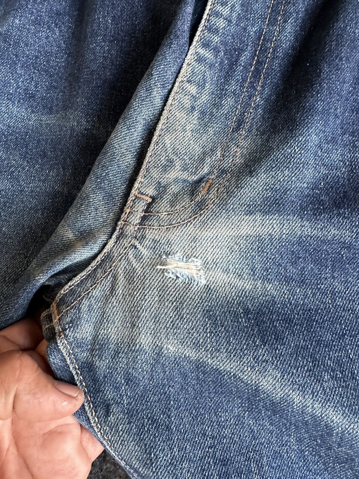 Uniqlo Vintage 80s Unique Clothing Warehouse Denim W31 D520 Size US 31 - 11 Thumbnail