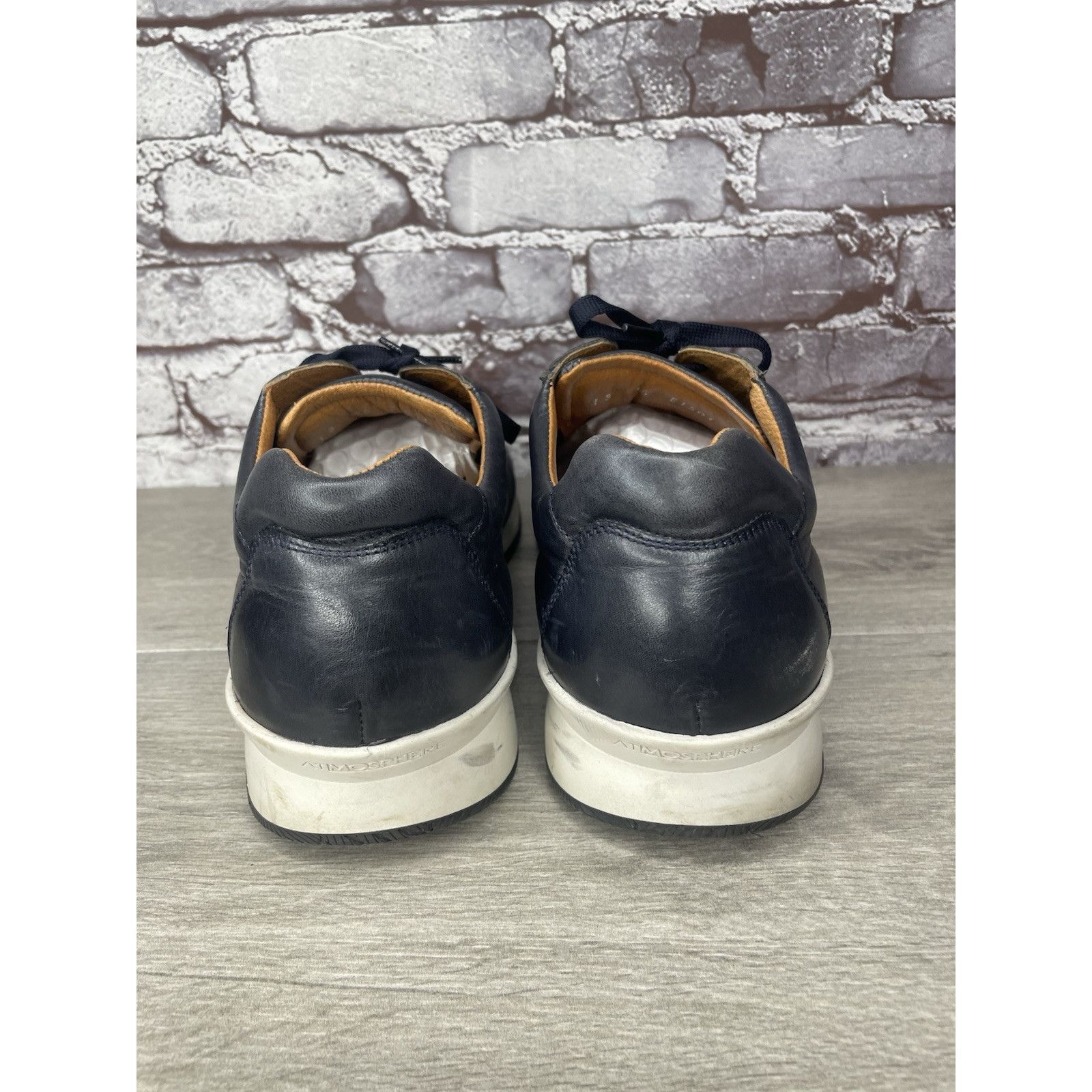 Other SABATTER Navy Blue Leather Bicycle Toe Casual Sneakers Shoes Size US 13 / EU 46 - 10 Thumbnail