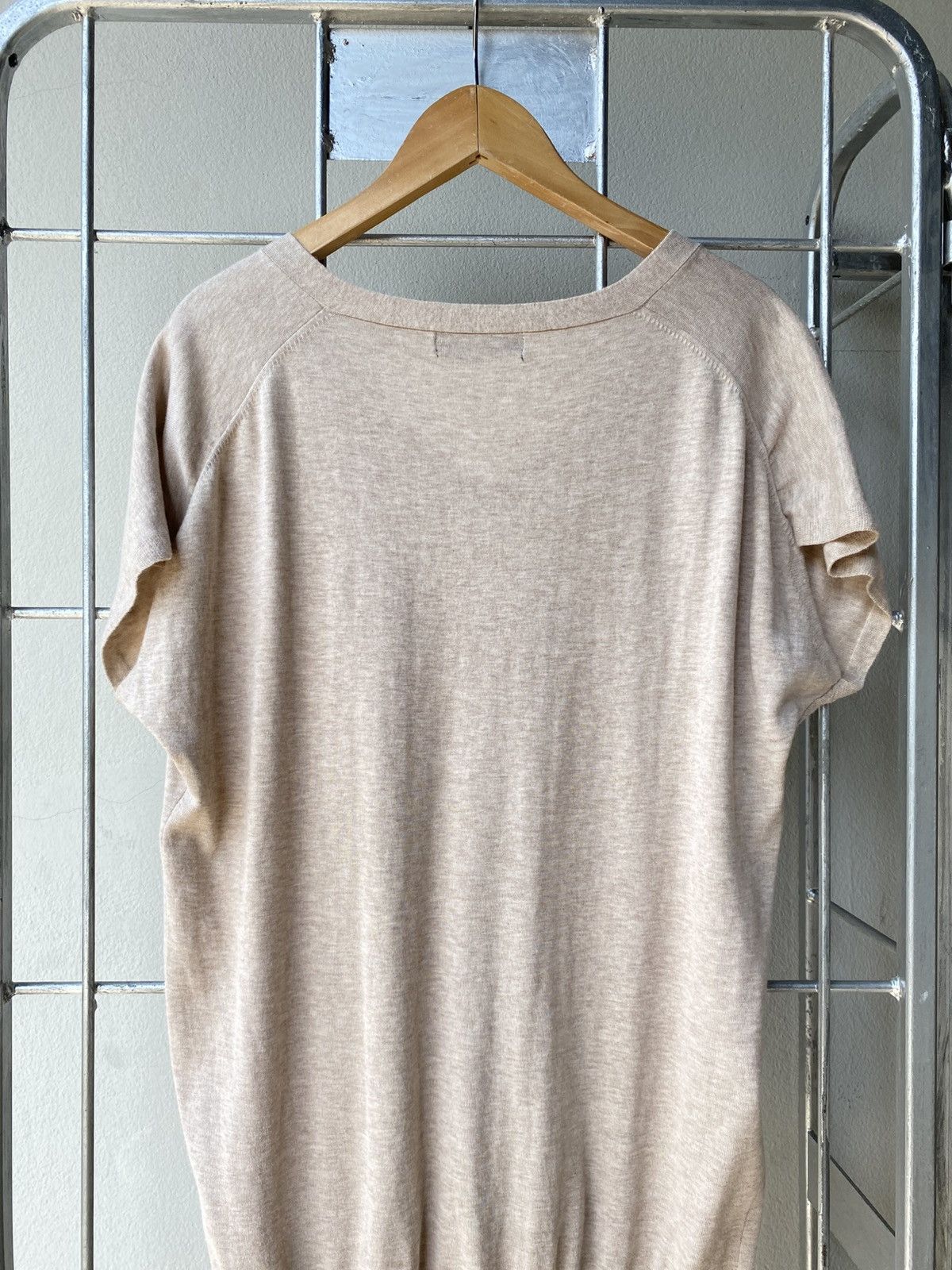 Zucca Zucca Brown V-neck T-shirt Size M / US 6-8 / IT 42-44 - 4 Thumbnail
