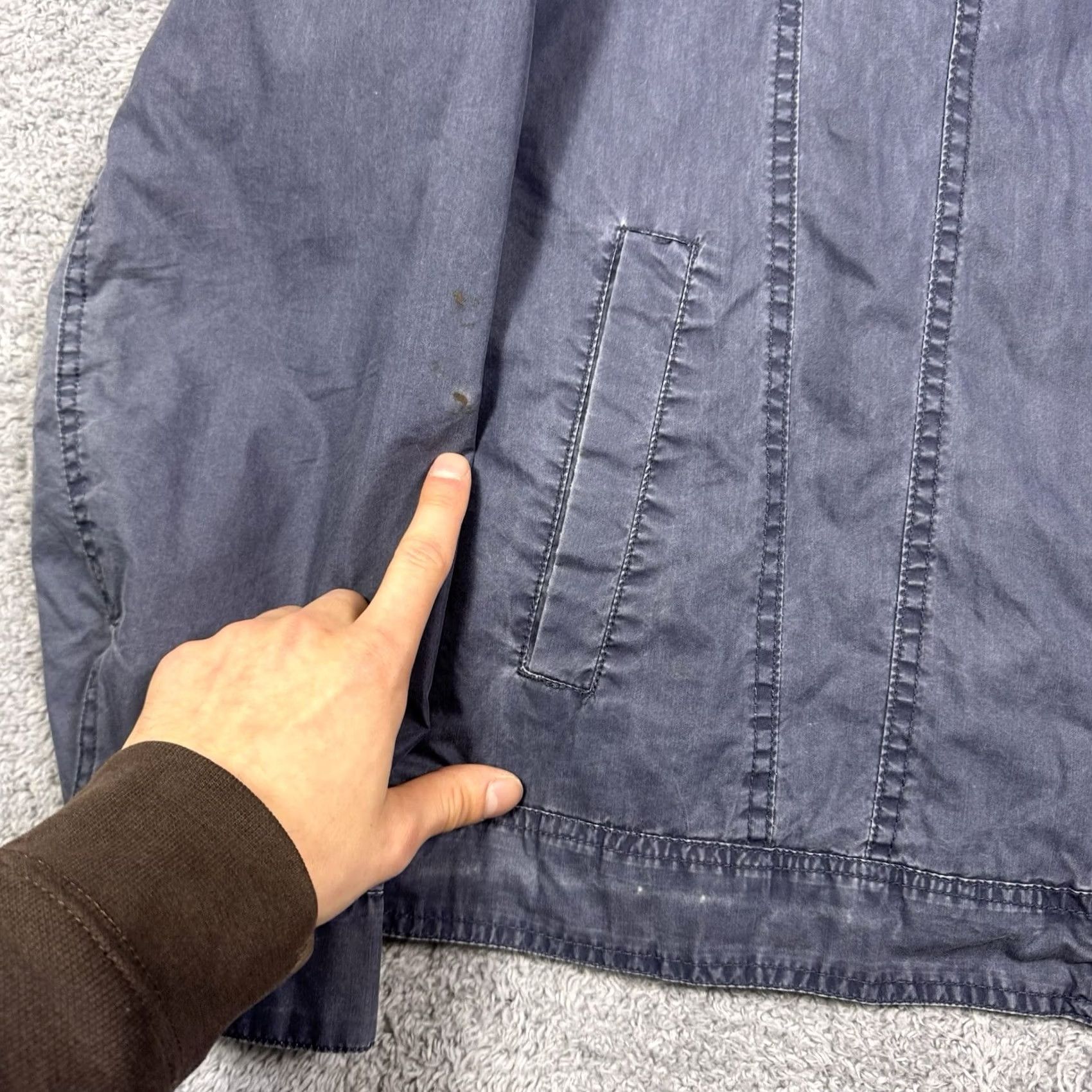Levi's Levi's Trucker Jacket Men XL Field Chore Canvas Full Zip Stow Hood Hickory Stripe Size US XL / EU 56 / 4 - 4 Thumbnail