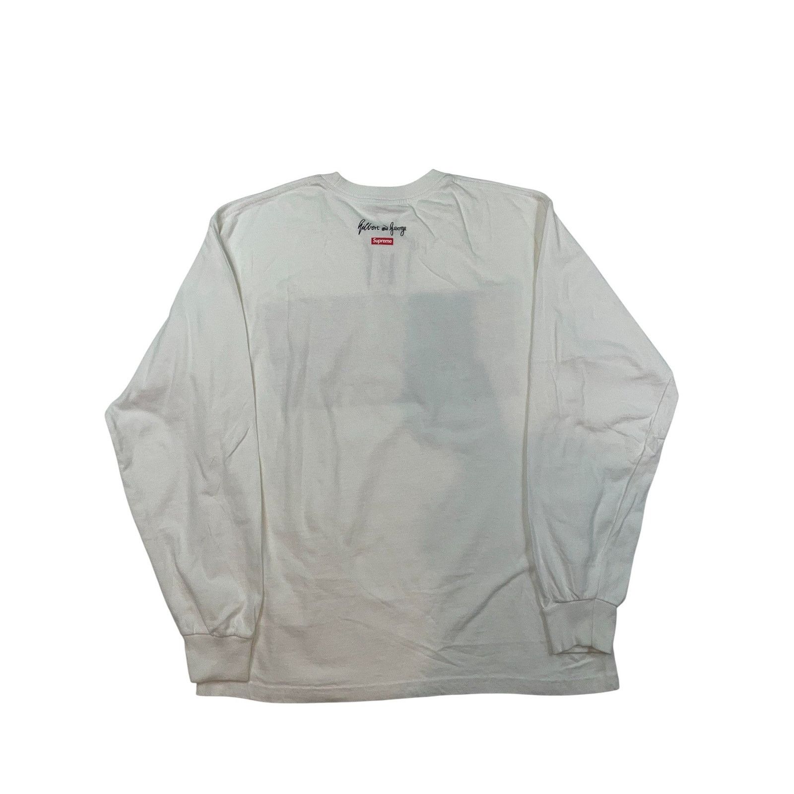 Supreme Supreme Gilbert and George White LS Size US L / EU 52-54 / 3 - 2 Thumbnail