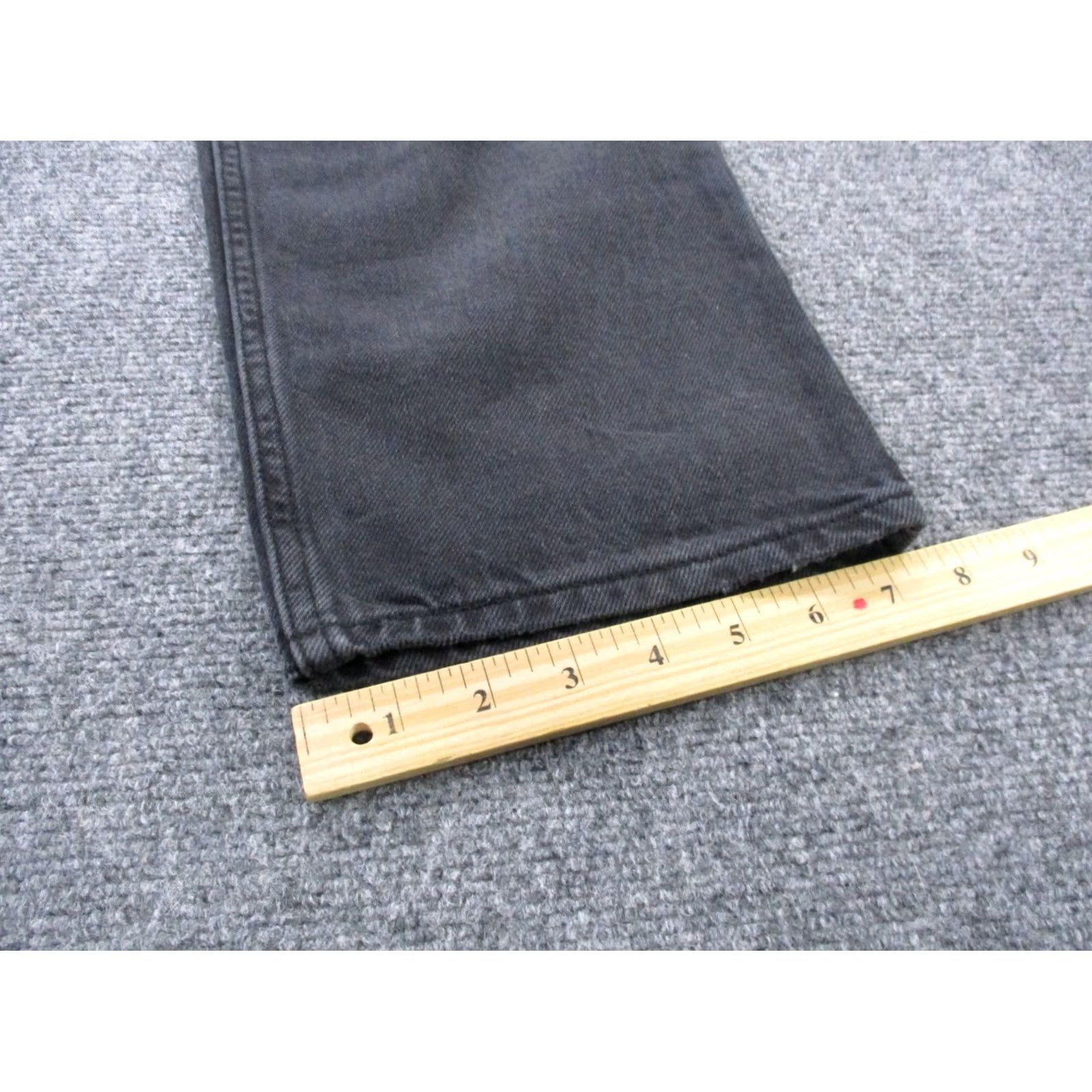 Levi's Levis Jeans Womens 26 Black Distressed Silver Tab 94 Baggy Wide Leg Y2K Skater Jeans Women Straight 505 Vintage Regular Black Womens Size 30" / US 8 / IT 44 - 7 Thumbnail