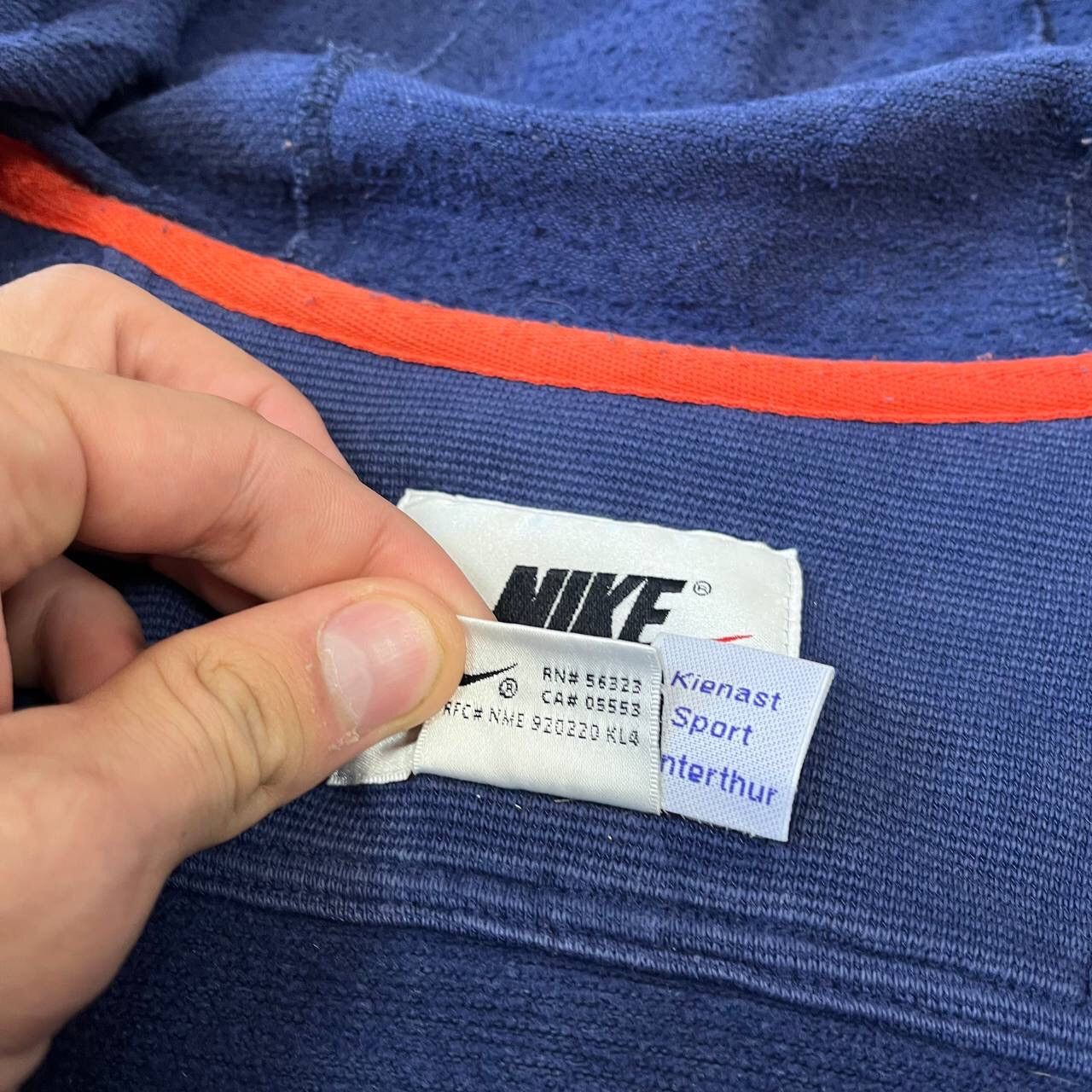 Nike Vintage Nike 90s Big Logo Distressed Zip-Hoodie Mens Size XL Size US XL / EU 56 / 4 - 7 Thumbnail