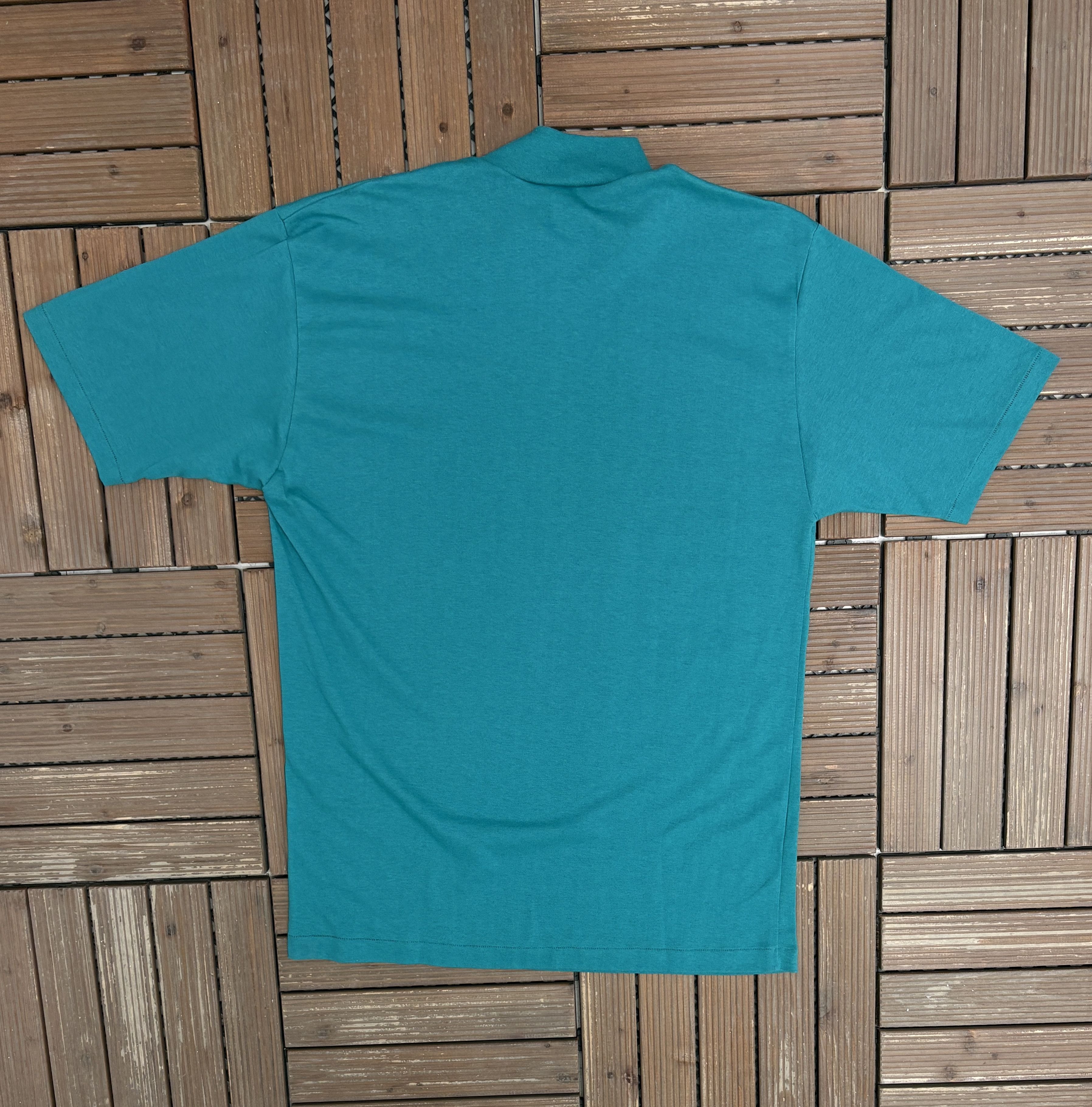 Vintage Pep Port Actionwear Vintage Teal Mock Neck Shirt Size US L / EU 52-54 / 3 - 4 Thumbnail