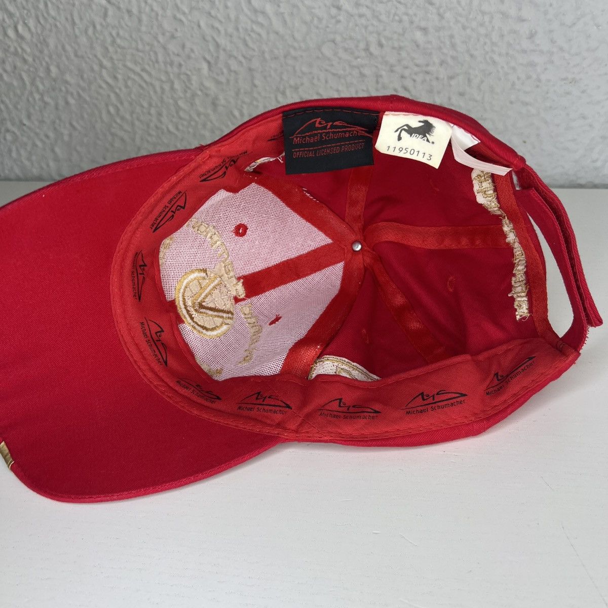 Ferrari × Formula 1 × Vintage Ferrari f1 world champion 6 Cap Hat Michael Schumacher Logo Size ONE SIZE - 6 Thumbnail