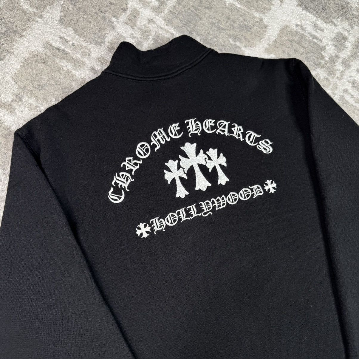Chrome Hearts King taco triple cross embroidered quarter zip pullover Size US XXL / EU 58 / 5 - 5 Thumbnail