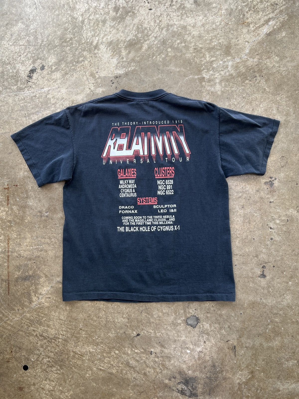 Vintage Vintage 90s Einstein Theory of Relativity Tour Tee XL Size US XL / EU 56 / 4 - 5 Thumbnail