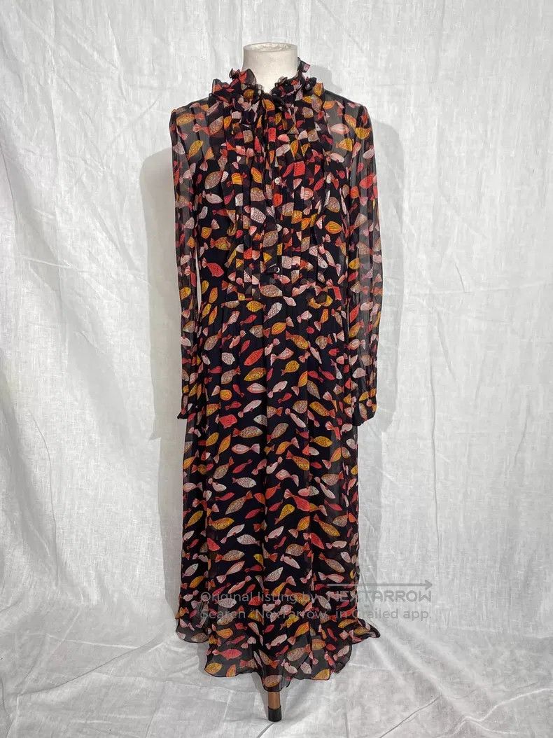 Valentino Valentino Mulberry silk print dress Size M / US 6-8 / IT 42-44 - 1 Thumbnail