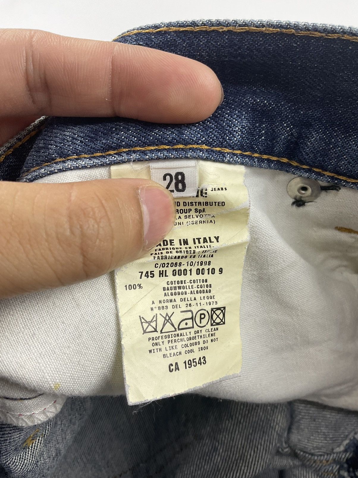 Helmut Lang Helmut Lang 1998 Classic Raw Denim Classic Cut Size US 28 / EU 44 - 8 Thumbnail