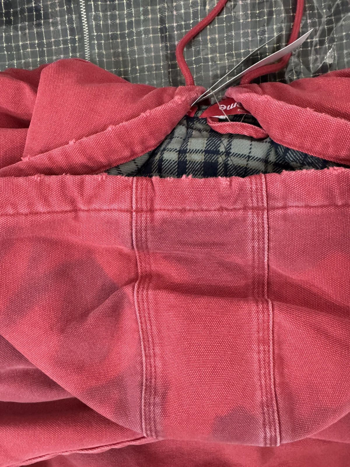 Supreme Supreme Reflective Arc Denim Work Jacket Red Size US XL / EU 56 / 4 - 5 Thumbnail