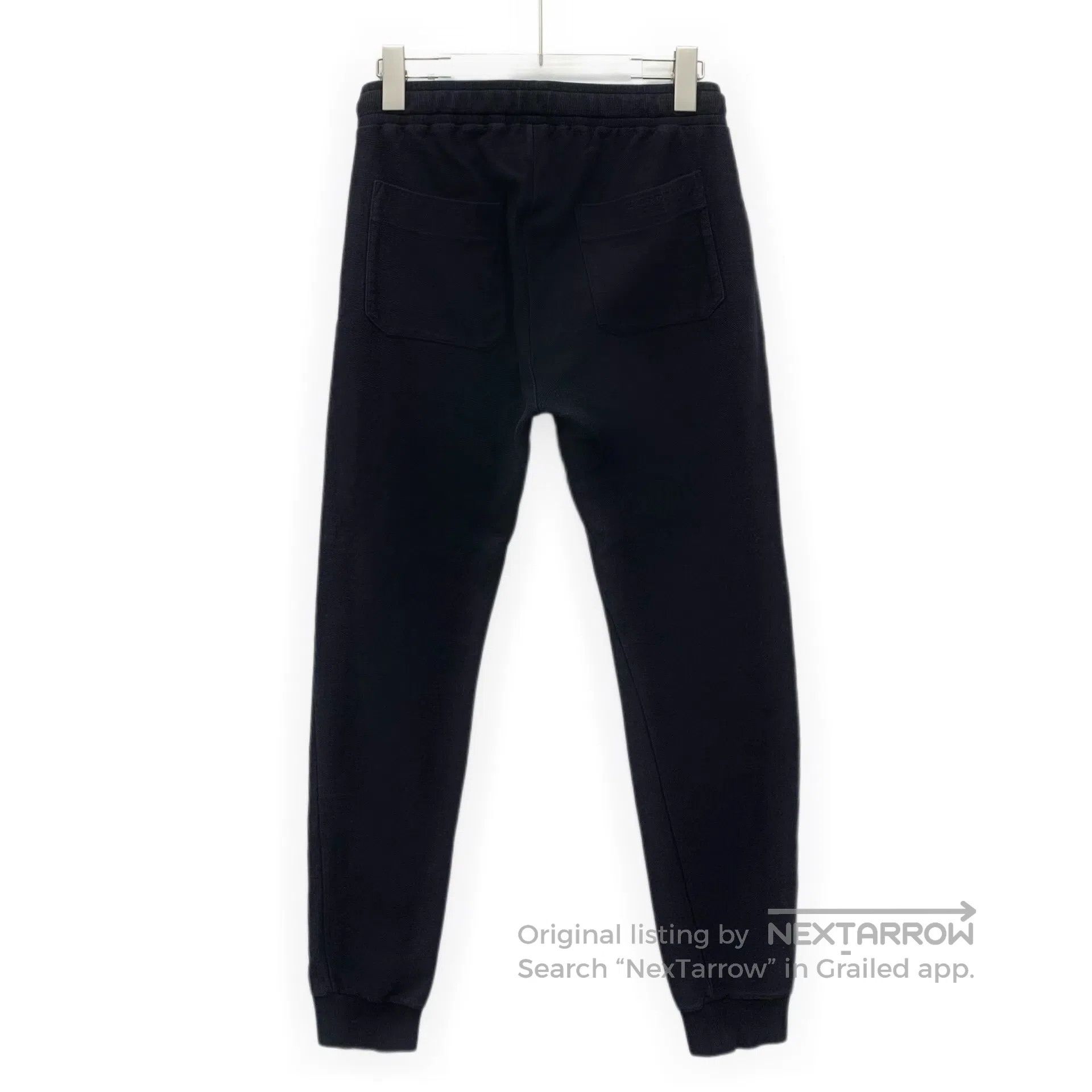 Burberry Burberry Black Cotton Drawstring Casual Trousers| Size US 27 - 2 Thumbnail