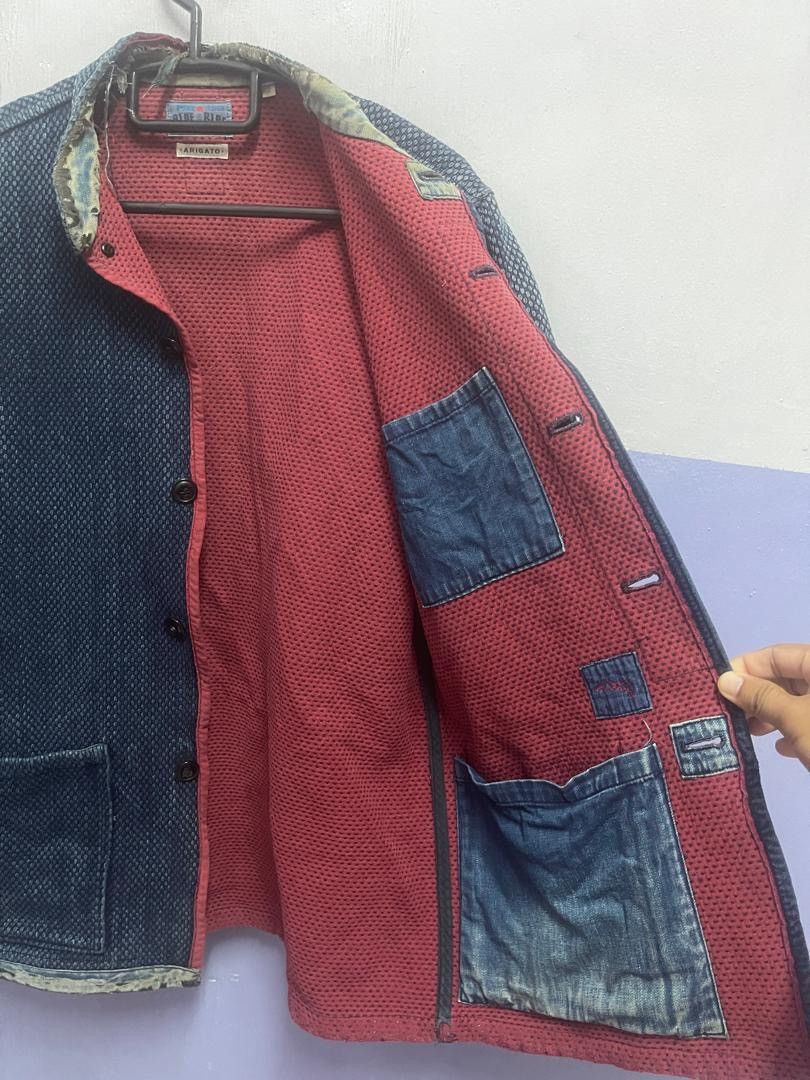 Blue Blue Japan BLUE BLUE JAPAN Honai Pure Indigo Sashiko Oriental Jacket Size US M / EU 48-50 / 2 - 18 Thumbnail