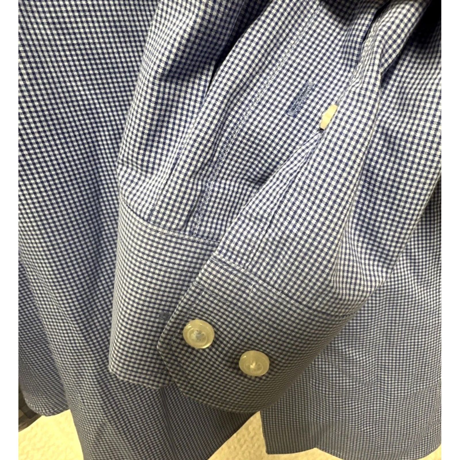 Banana Republic Banana Republic Grant Slim Fit Mens Size Large Check Stripe Shirts Size 42R - 5 Thumbnail