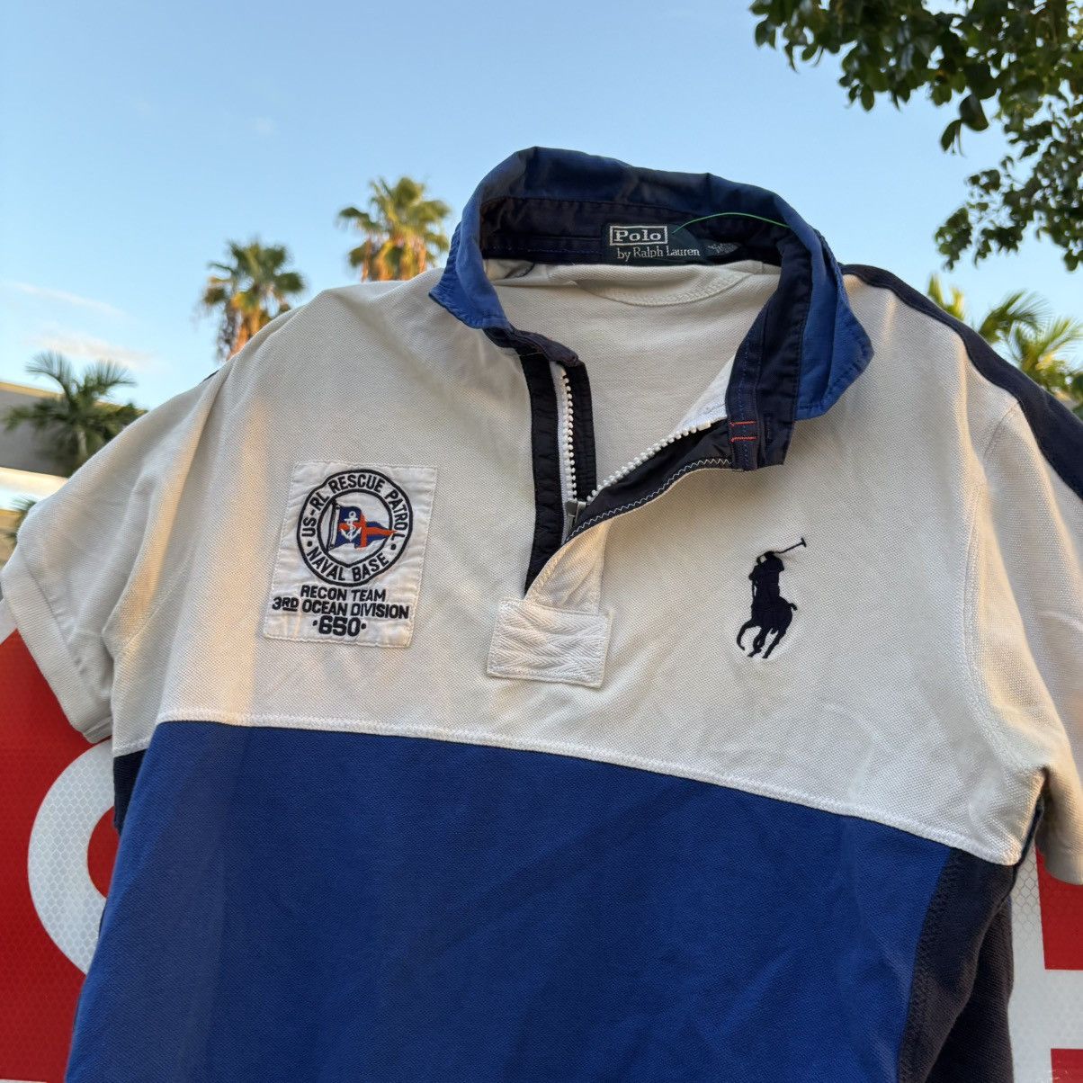 Polo Ralph Lauren Polo Ralph Lauren Rescue Polo Shirt USA Flag Crest Rugby Size US L / EU 52-54 / 3 - 4 Thumbnail