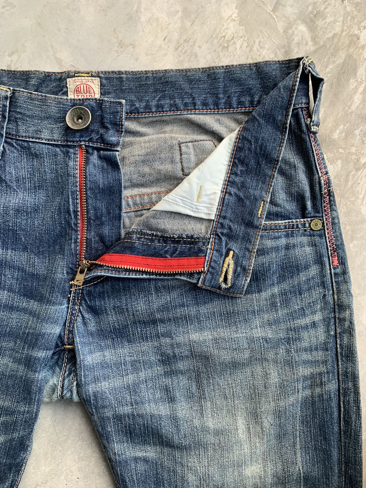 Edwin × Japanese Brand Vintage Edwin Tokyo Japan Blue Trip Size US 36 / EU 52 - 6 Thumbnail