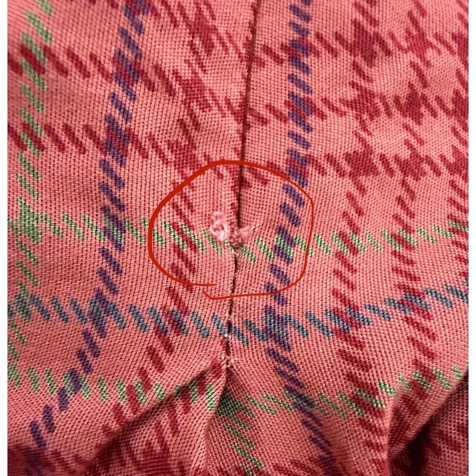 Gap VINTAGE 90s Gap Skirt Womens Small High Waist Salmon Pink Plaid Mini Size 26" / US 2 / IT 38 - 5 Thumbnail