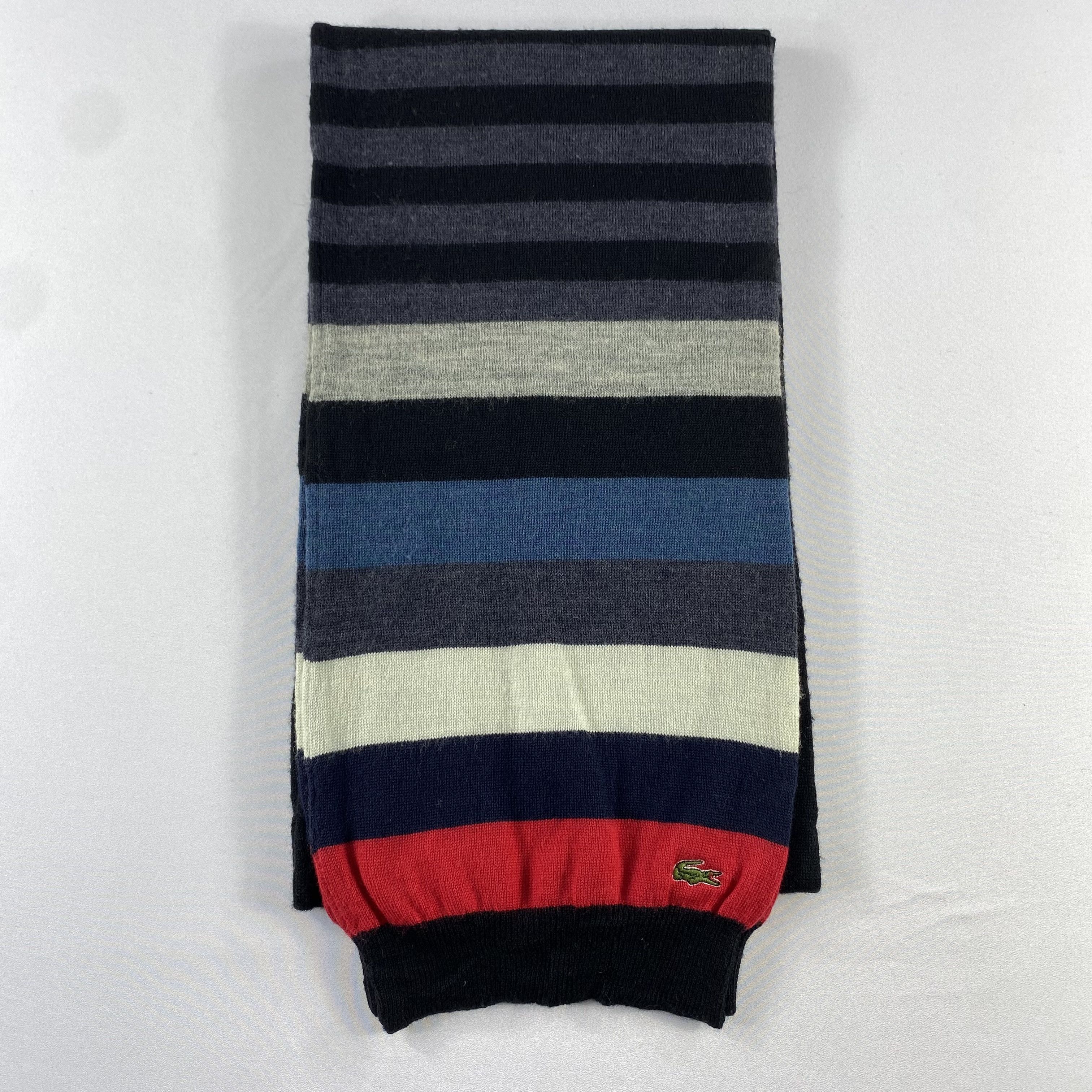 Lacoste Lacoste Stripe Scarf Neck Wrap Muffler Size ONE SIZE - 2 Thumbnail