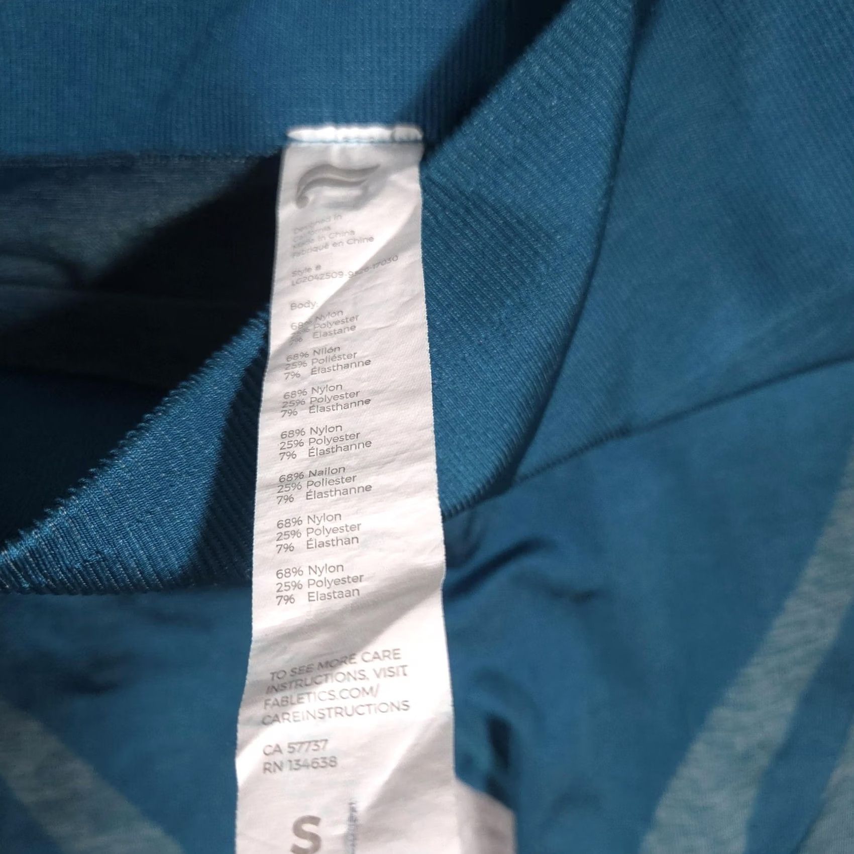 Fabletics VINTAGE Fabletics Leggings Womens S Blue Seamless High Rise Ankle Yoga Athletic Size 28" / US 6 / IT 42 - 5 Thumbnail