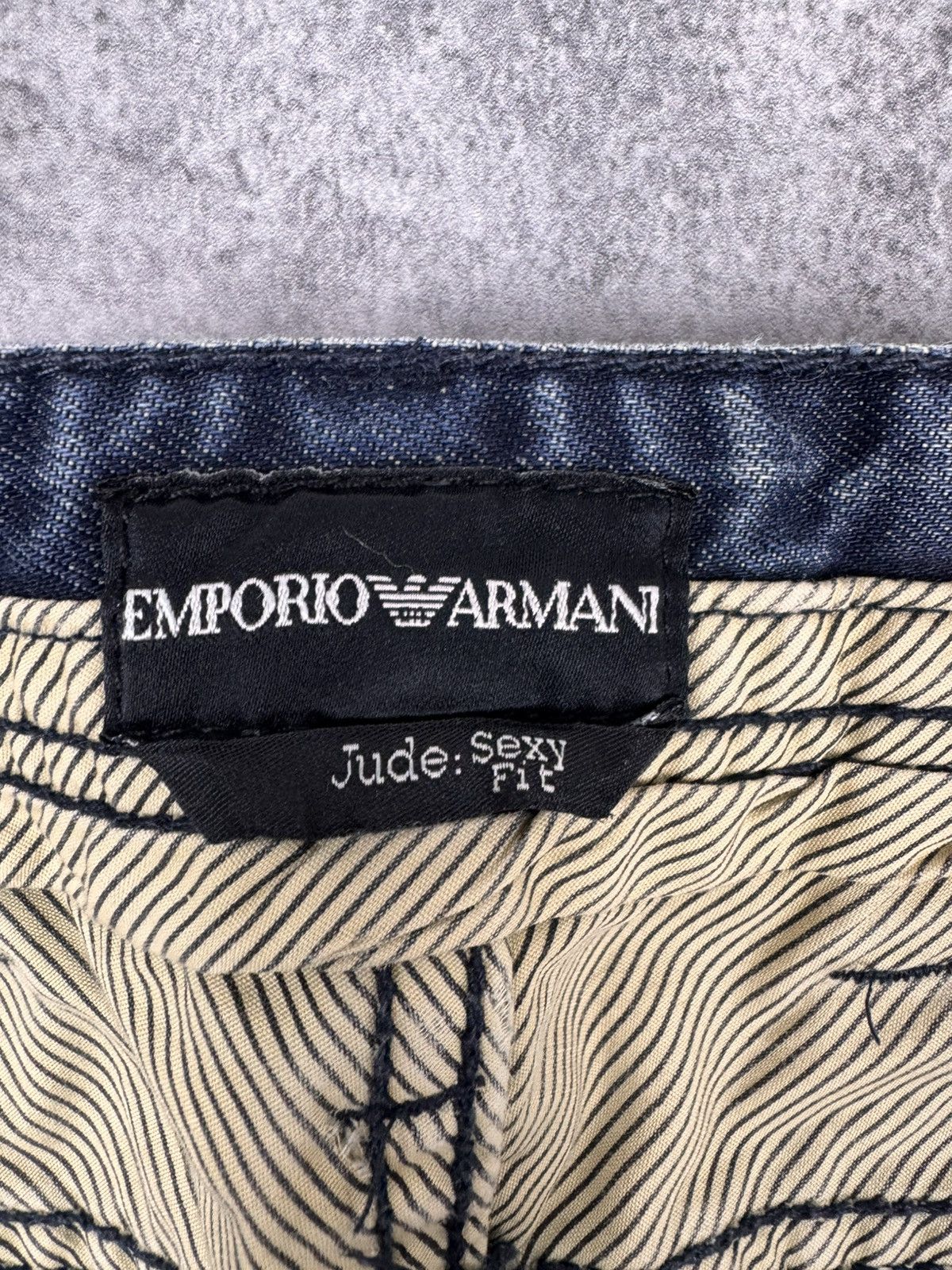 Emporio Armani Emporio Armani Men Denim Pants Jeans Blue Straight Fit Size US 34 / EU 50 - 9 Thumbnail