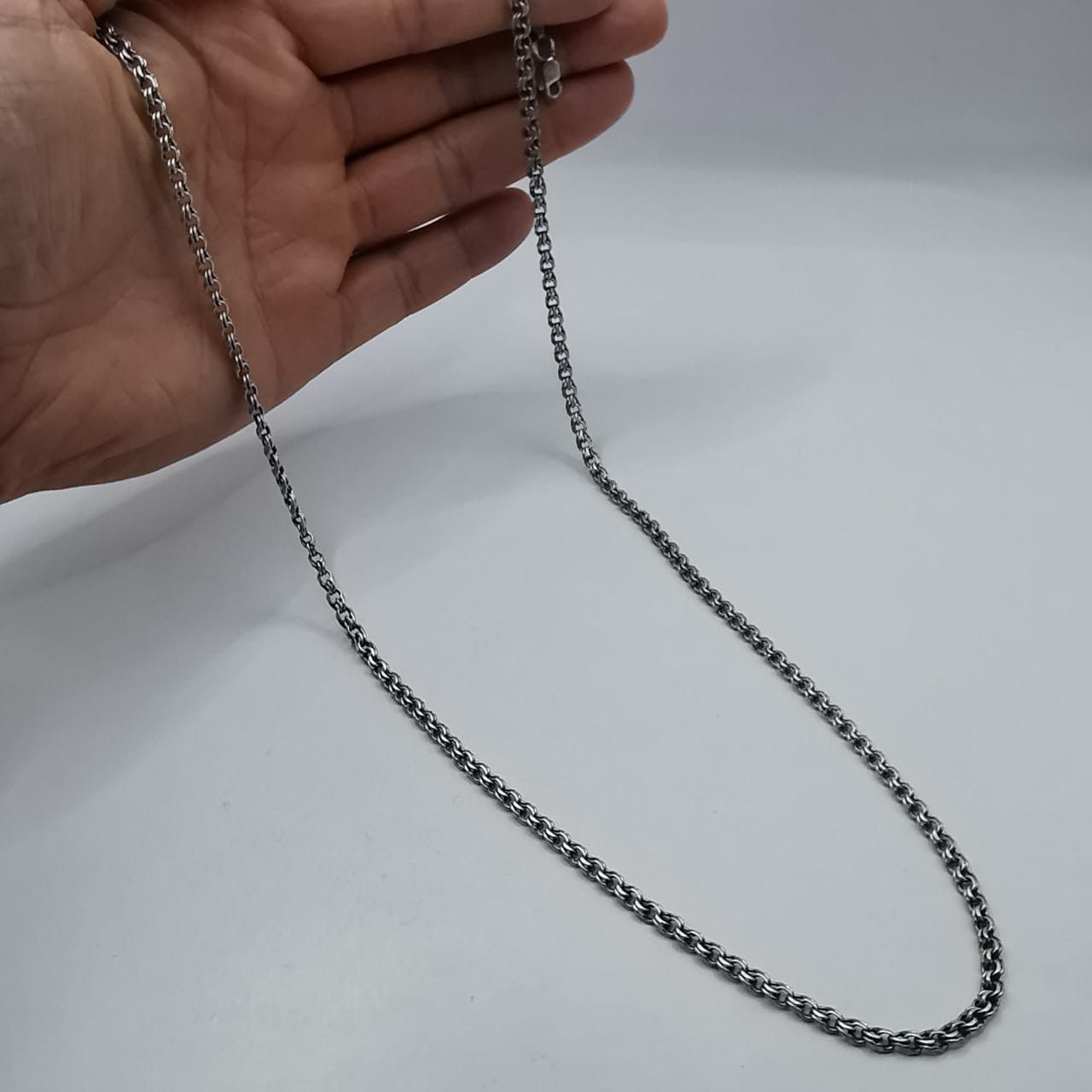 Sterling Silver Vintage Chain, 925 Sterling Silver, Signed 22.47g Size ONE SIZE - 4 Thumbnail