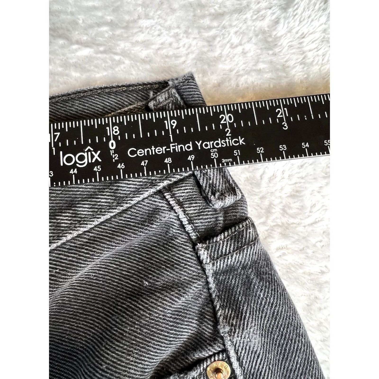 Levi's VTG Levi's 550 Jeans Mens 40x27 Black Straight Denim Casual Jeans Men's 5-Pocket Relaxed Fit Size US 40 / EU 56 - 6 Thumbnail