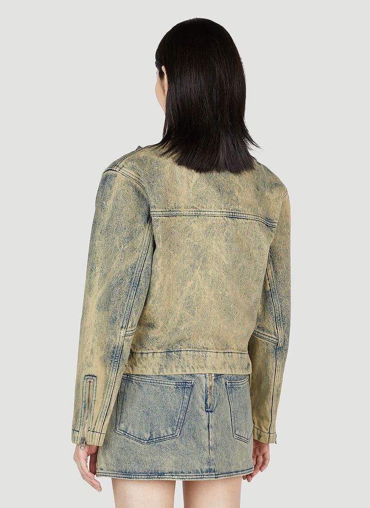 Y/Project o1mle0524 Tudor Zip Denim Jacket in Light Blue Size S / US 4 / IT 40 - 5 Thumbnail