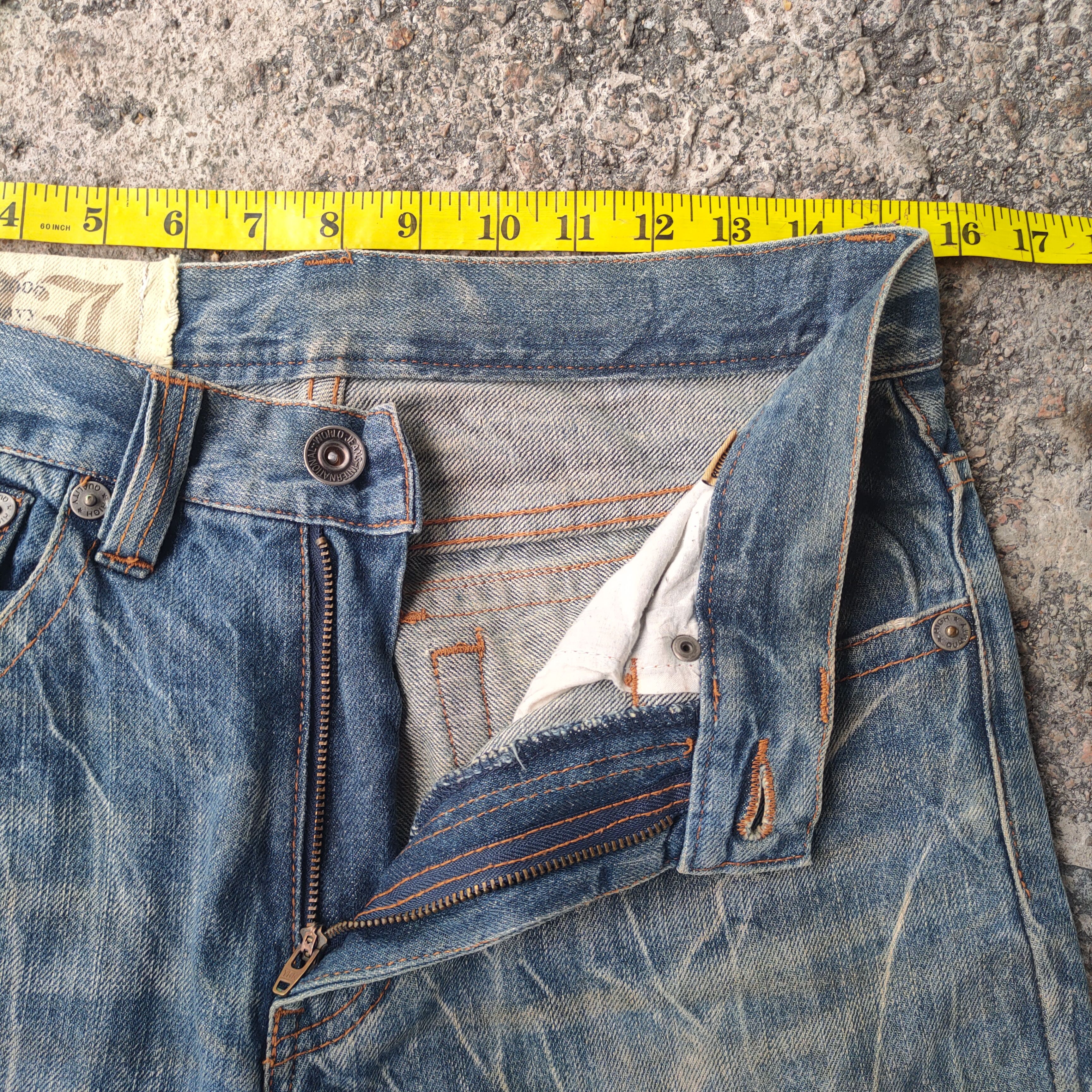 Japanese Brand FLARE VINTAGE JAPANESE RIPPEP RUSTY JEANS DENIM PANTS Size US 31 - 7 Thumbnail