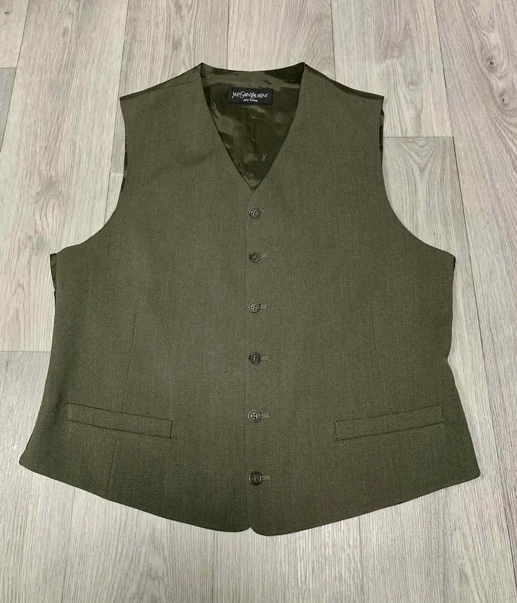 Vintage × Yves Saint Laurent Casual vintage monogram vest Size 46R - 1 Thumbnail