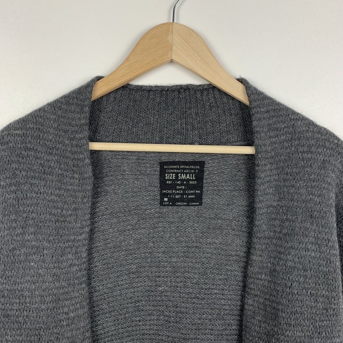 Allsaints Allsaints Rebus Cardigan Wool Cashmere Size Small Size US S / EU 44-46 / 1 - 6 Thumbnail