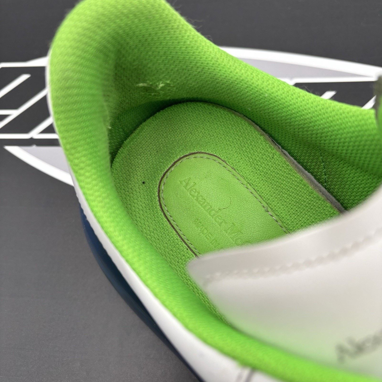 Alexander McQueen Alexander McQueen ' Transparent Sole White, Lime ' Size US 12 / EU 45 - 7 Thumbnail