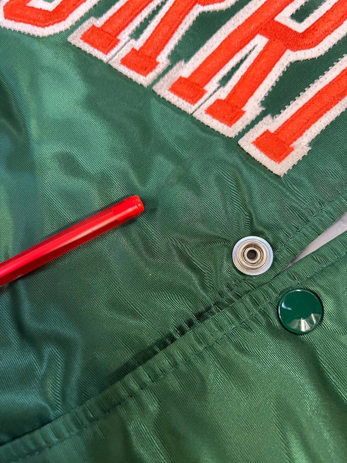 Starter Starter Miami Hurricanes Bomber Satin NCAA Jacket M Medium Size US M / EU 48-50 / 2 - 7 Thumbnail