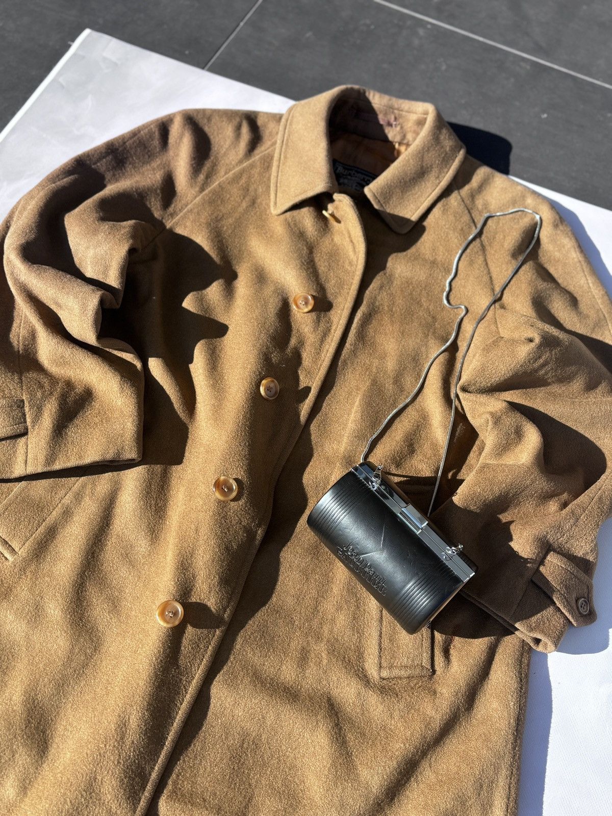 Burberry Wool&camelhair Coat Trench Burberry Size XL / US 12-14 / IT 48-50 - 3 Thumbnail