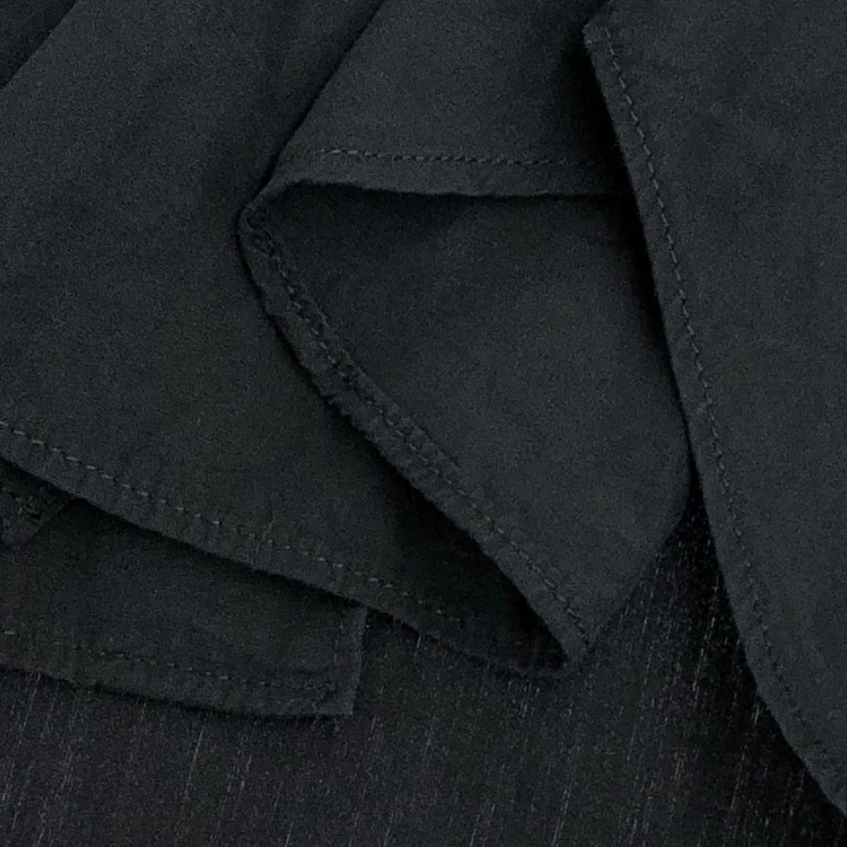 Comme des Garcons SHIRT Shirt Drawstring Long Sleeve Plain Button Up Cotton Black Size US S / EU 44-46 / 1 - 3 Thumbnail