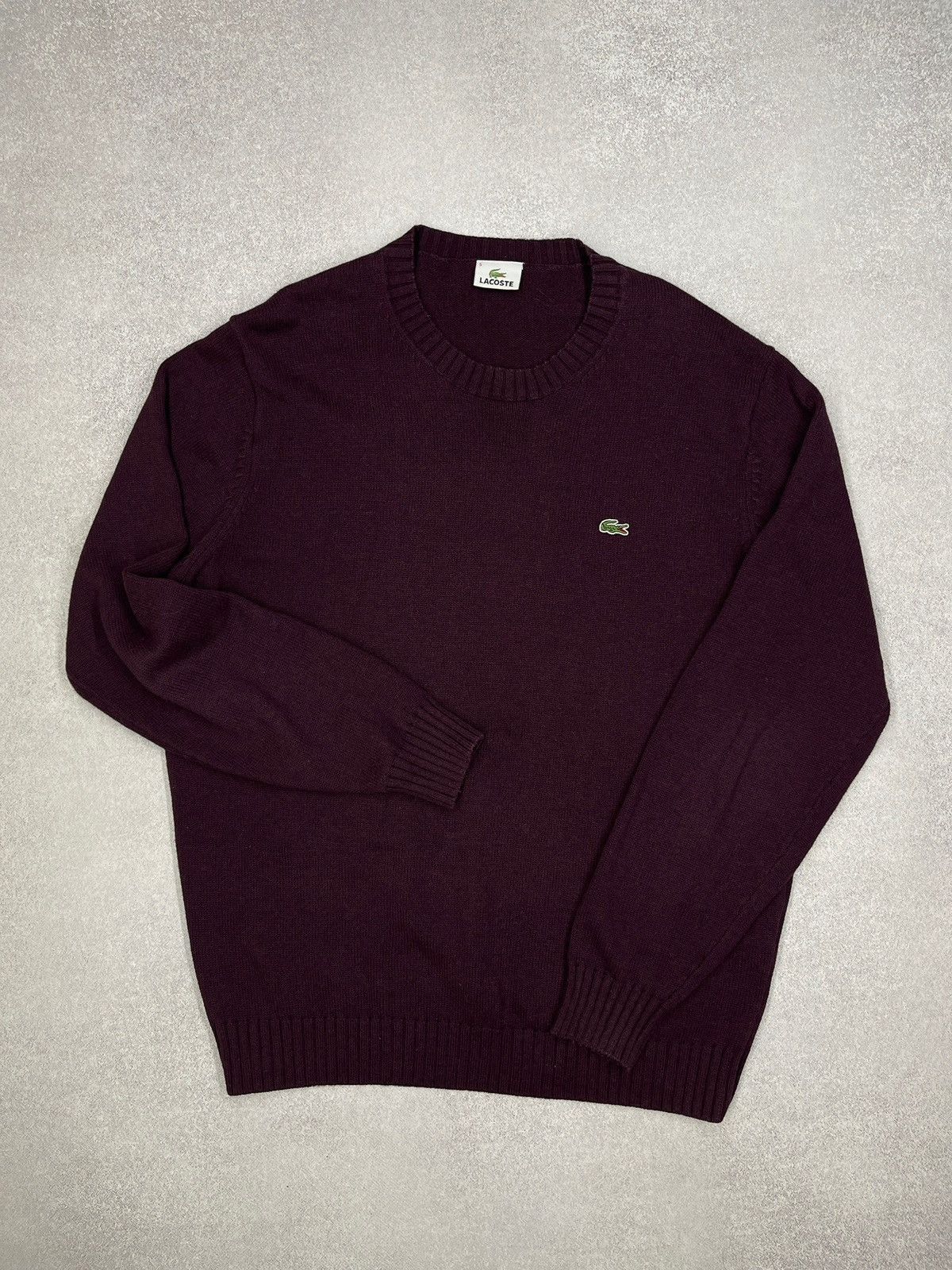 Lacoste Vintage Lacoste Sweater Burgundy Y2K Size US M / EU 48-50 / 2 - 2 Thumbnail
