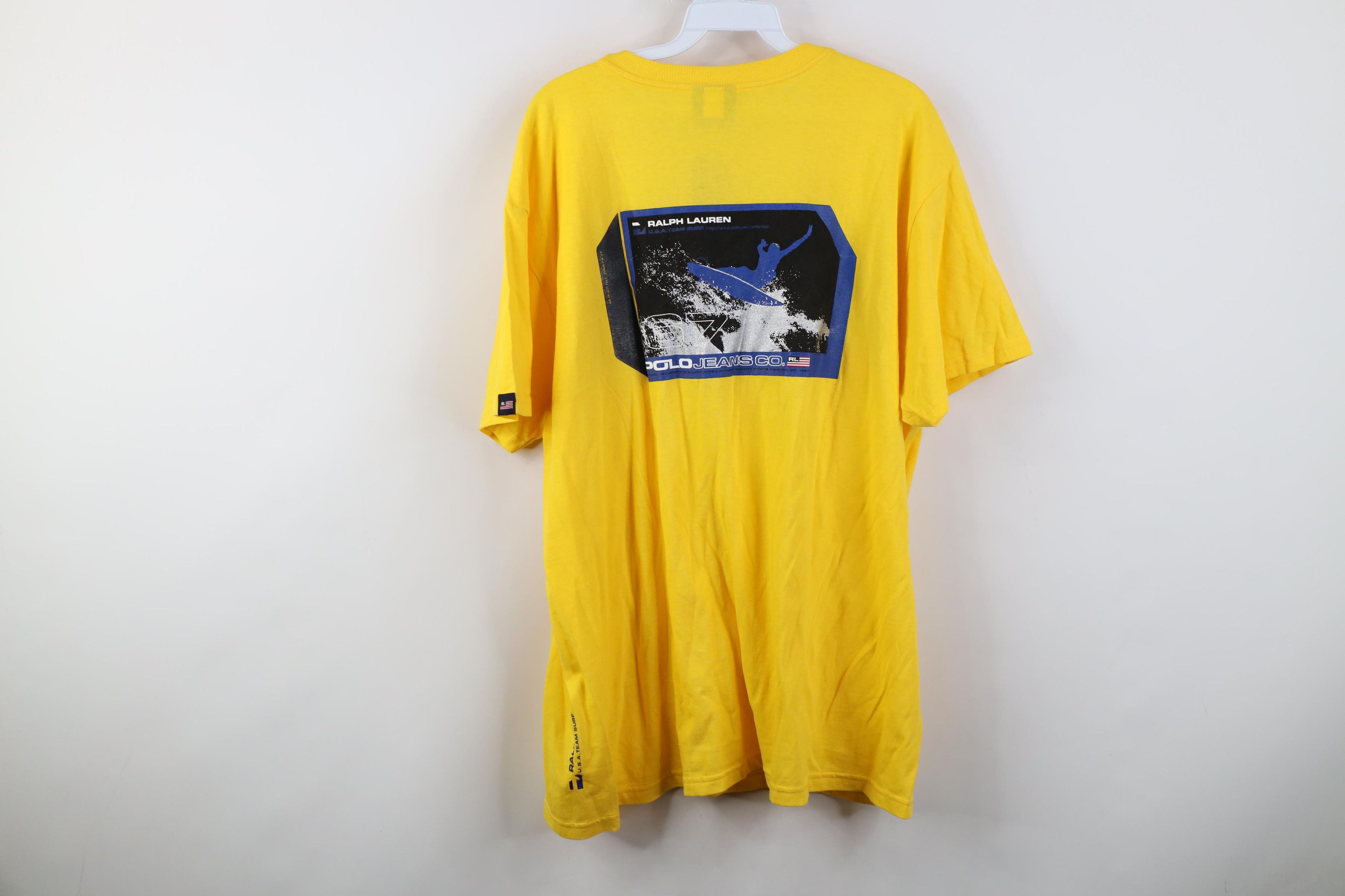 Polo Ralph Lauren Deadstock Vintage 90s Ralph Lauren Surf Short Sleeve T-Shirt Size US L / EU 52-54 / 3 - 12 Thumbnail