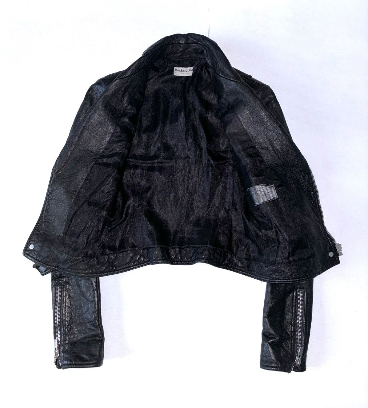 Balenciaga Balenciaga Distressed Leather Biker Jacket Size XS / US 0-2 / IT 36-38 - 3 Thumbnail