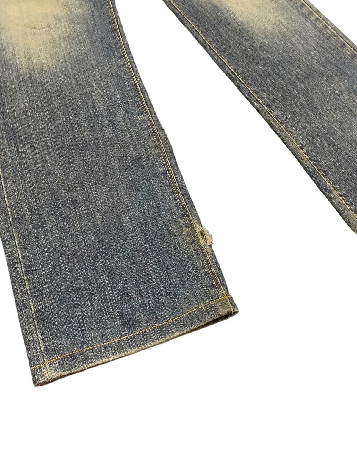 Neil Barrett Vintage Black Barret Japan Blue Wash Grunge Distressed Jeans Size US 31 - 11 Thumbnail
