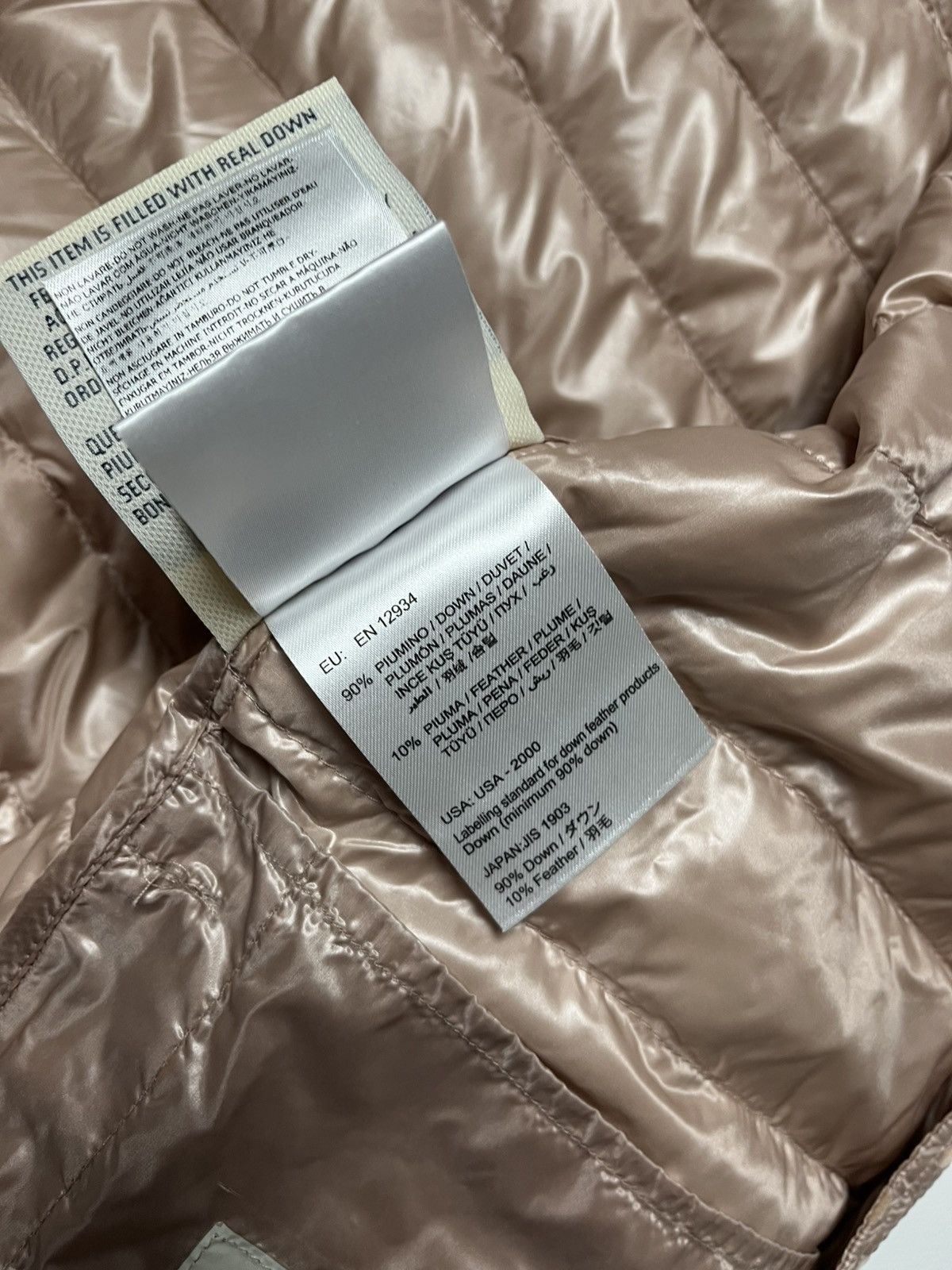 Moncler Moncler Polka Dot Down Jacket Beige Size S / US 4 / IT 40 - 19 Thumbnail